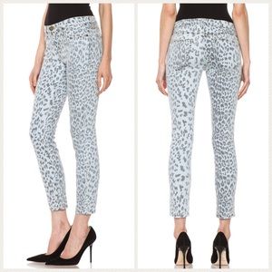 EUC Current/Elliott The Stiletto leopard jeans 26